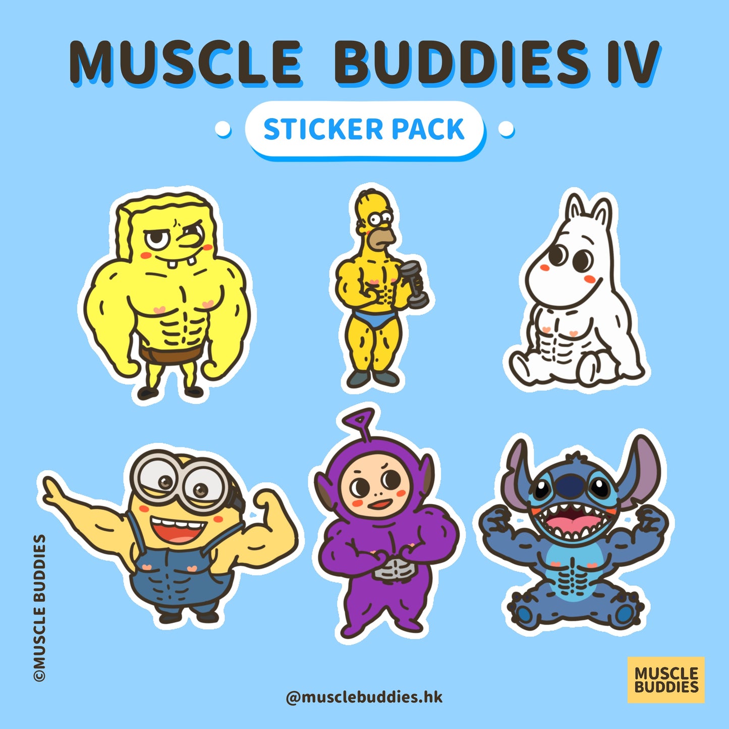 ✨肌肉角色系列貼紙包 I-IV
